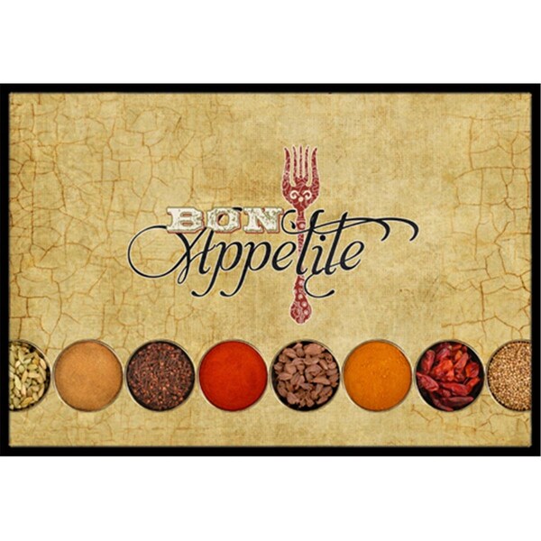 Carolines Treasures Bon Appetite And Spices Indoor Or Outdoor Mat 18 x 27 In. SB3089MAT - main